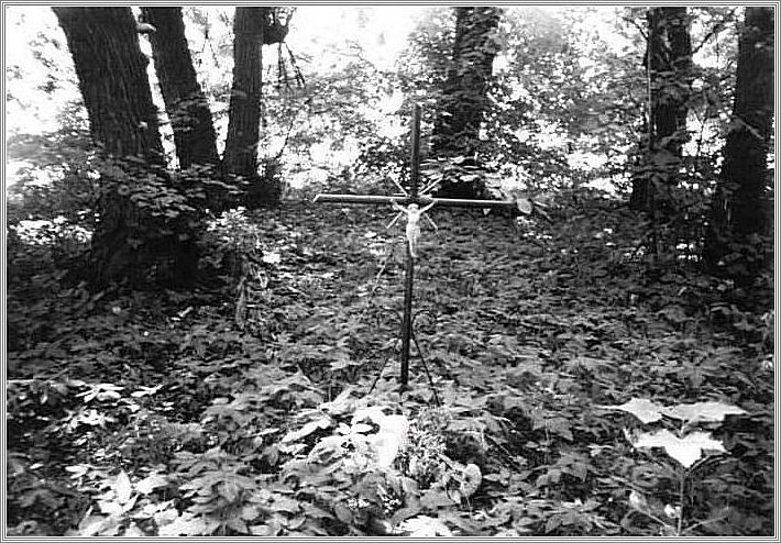 Memorial at a Gypsy mass grave in Belzec